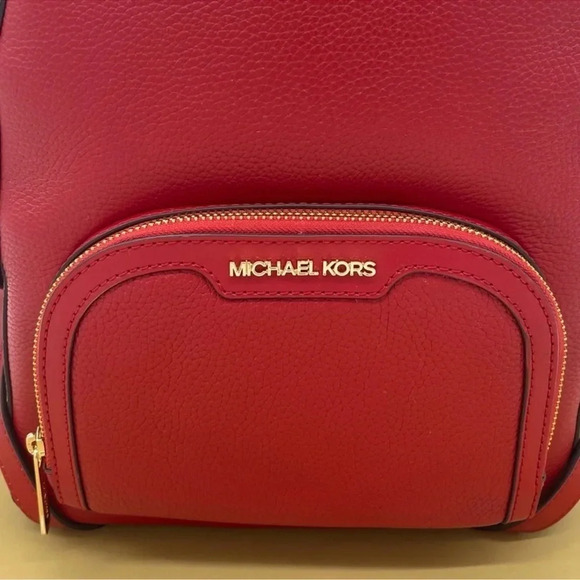 Michael Kors Medium Jaycee Backpack Red - Picture 6 of 13